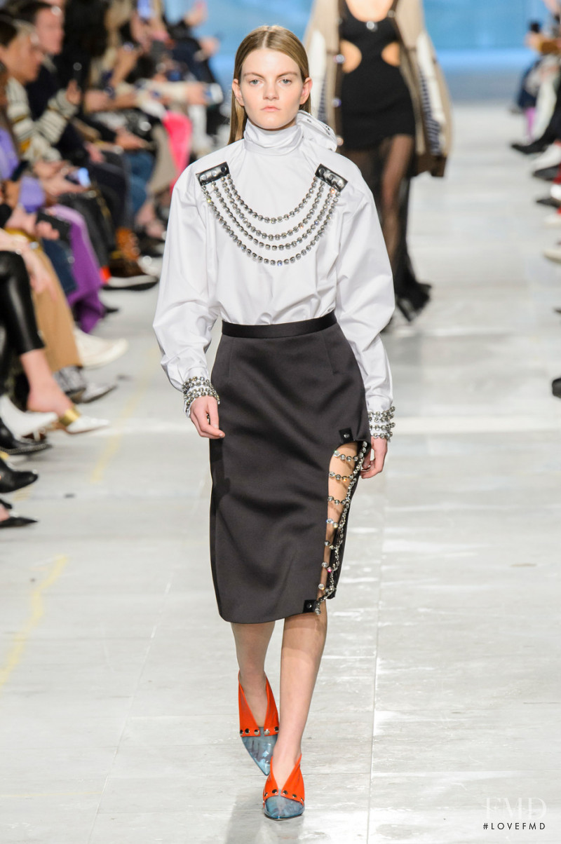 Hope Morgan featured in  the Christopher Kane fashion show for Autumn/Winter 2019