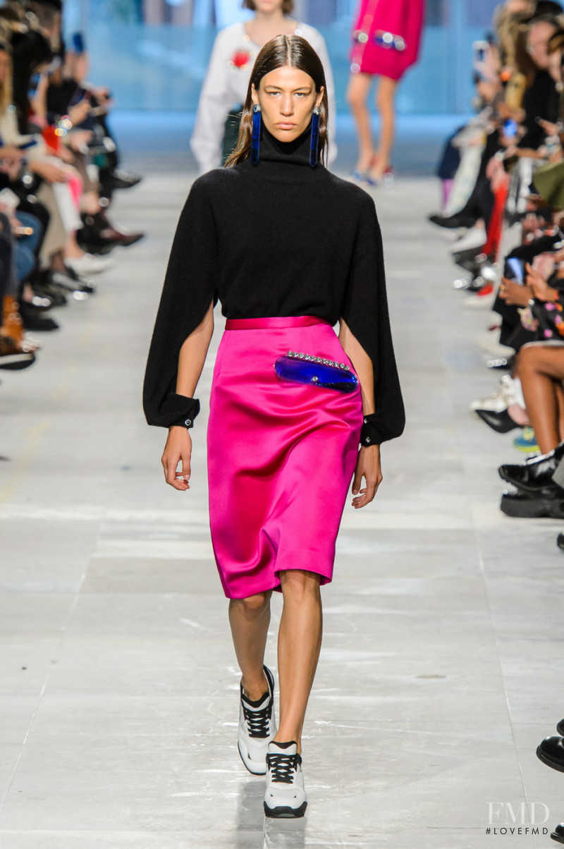 Pilar Boeris featured in  the Christopher Kane fashion show for Autumn/Winter 2019