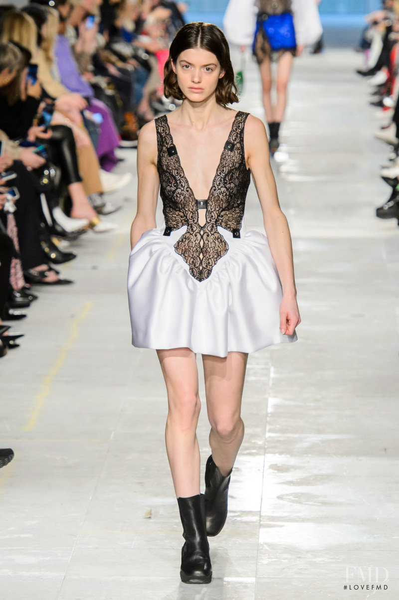 Aurore Franche featured in  the Christopher Kane fashion show for Autumn/Winter 2019