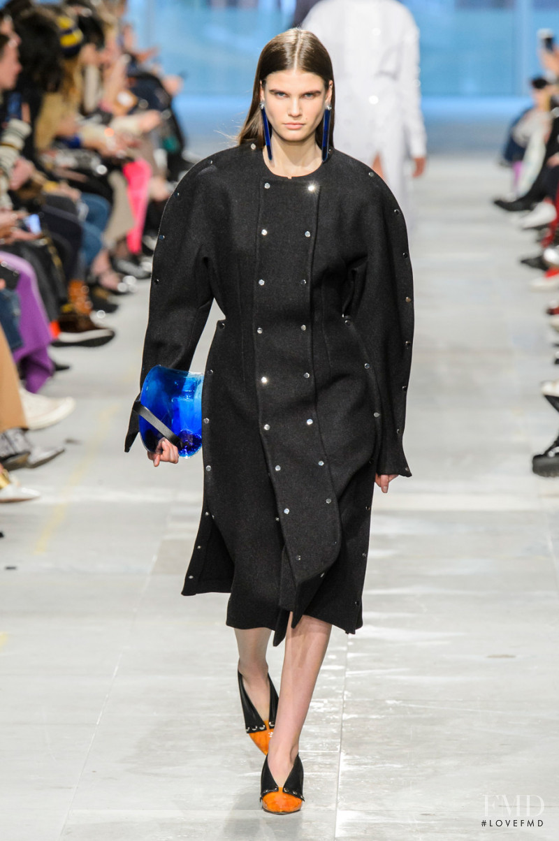 Katya Lashko featured in  the Christopher Kane fashion show for Autumn/Winter 2019