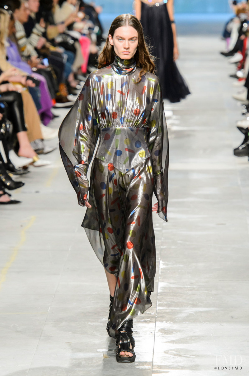 Hannah Claverie featured in  the Christopher Kane fashion show for Autumn/Winter 2019