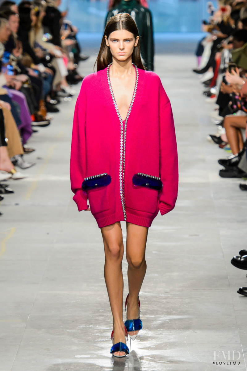 Maya Gunn featured in  the Christopher Kane fashion show for Autumn/Winter 2019