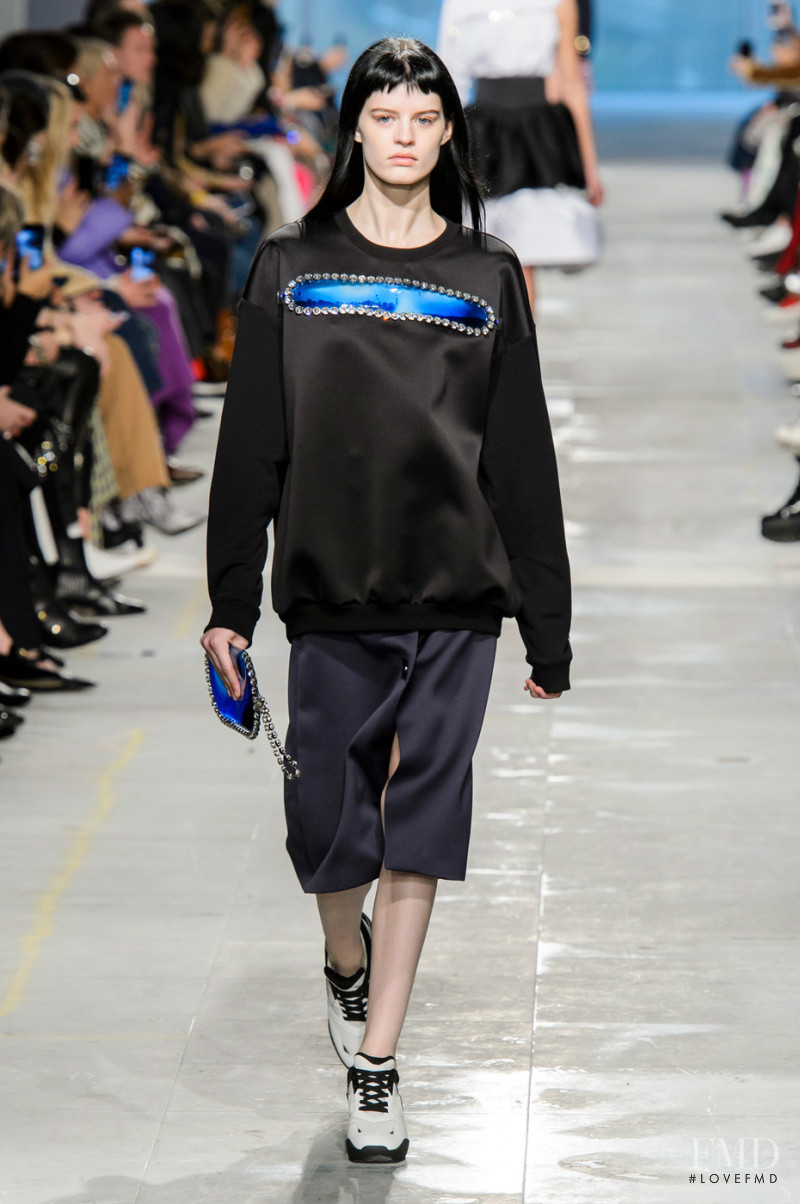 Hannah Elyse featured in  the Christopher Kane fashion show for Autumn/Winter 2019