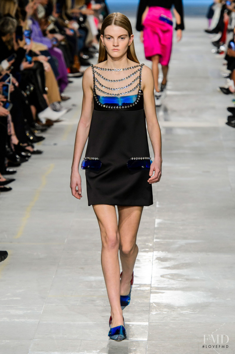 Hope Morgan featured in  the Christopher Kane fashion show for Autumn/Winter 2019