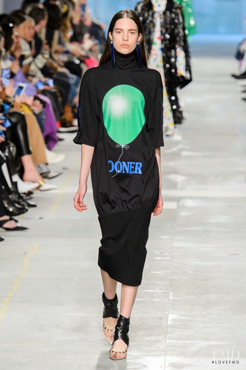 Denise Ascuet featured in  the Christopher Kane fashion show for Autumn/Winter 2019