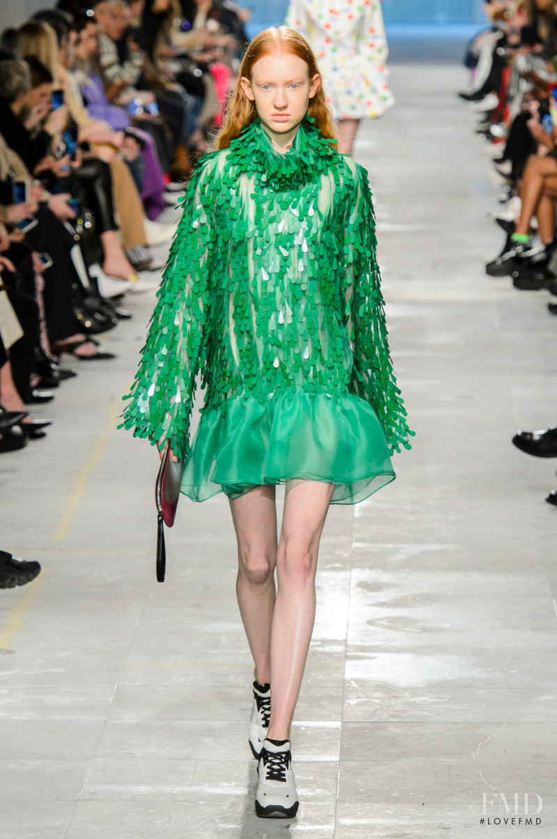 Ruth Mara Bouwmeester featured in  the Christopher Kane fashion show for Autumn/Winter 2019