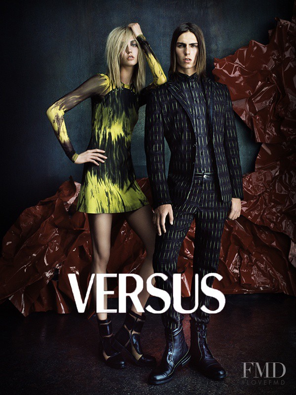 Karlie Kloss featured in  the Versus advertisement for Autumn/Winter 2012