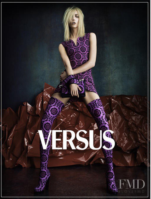 Karlie Kloss featured in  the Versus advertisement for Autumn/Winter 2012