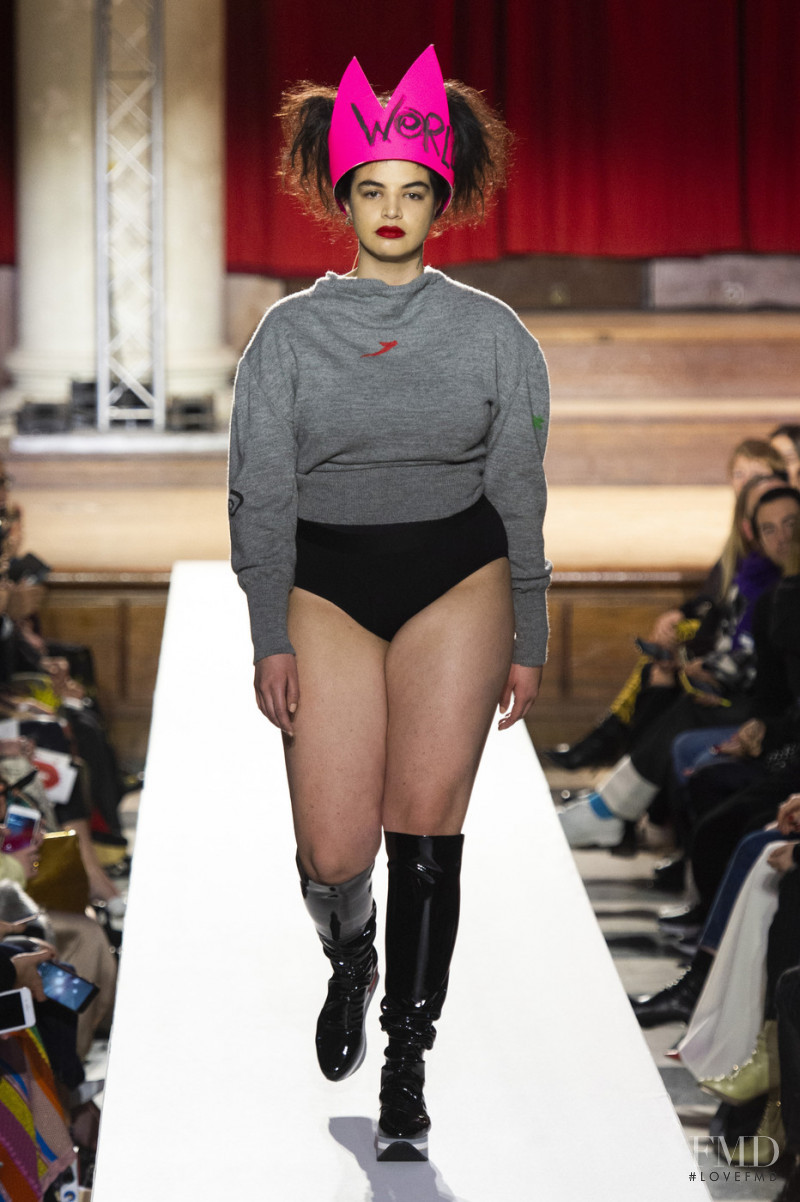 Emma Breschi featured in  the Vivienne Westwood fashion show for Autumn/Winter 2019