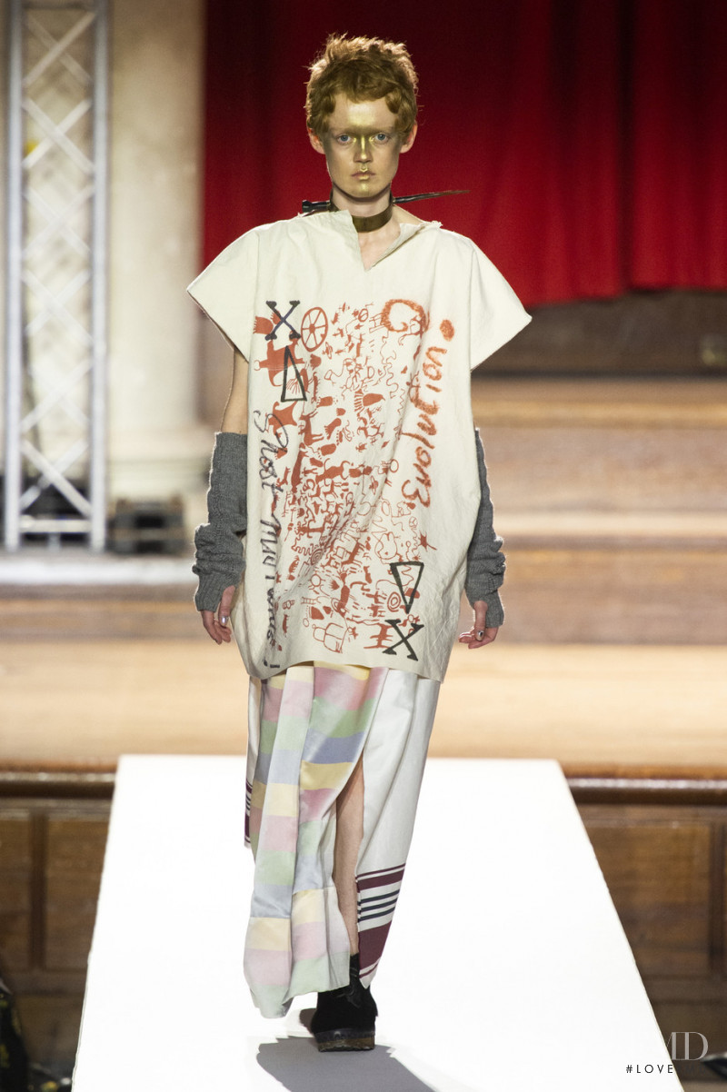 Liz Ord featured in  the Vivienne Westwood fashion show for Autumn/Winter 2019