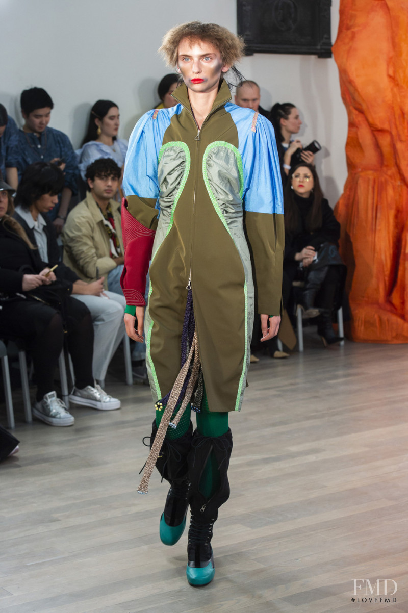 Oliwia Lis featured in  the Kiko Kostadinov fashion show for Autumn/Winter 2019