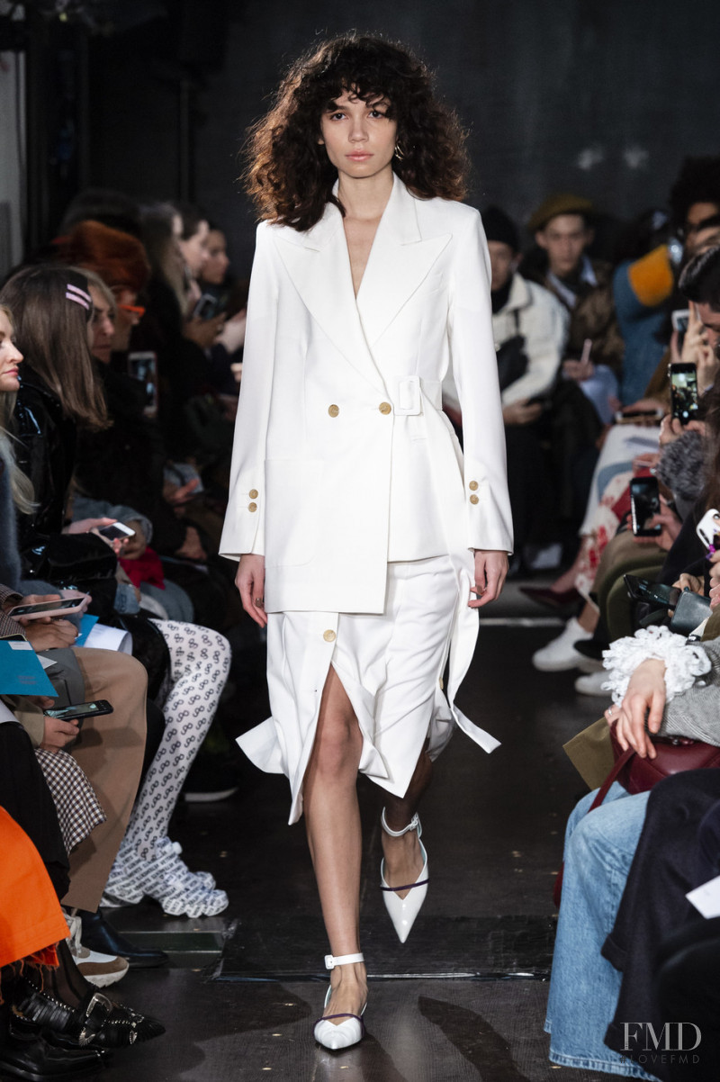 Ines Lopez featured in  the Eudon Choi fashion show for Autumn/Winter 2019