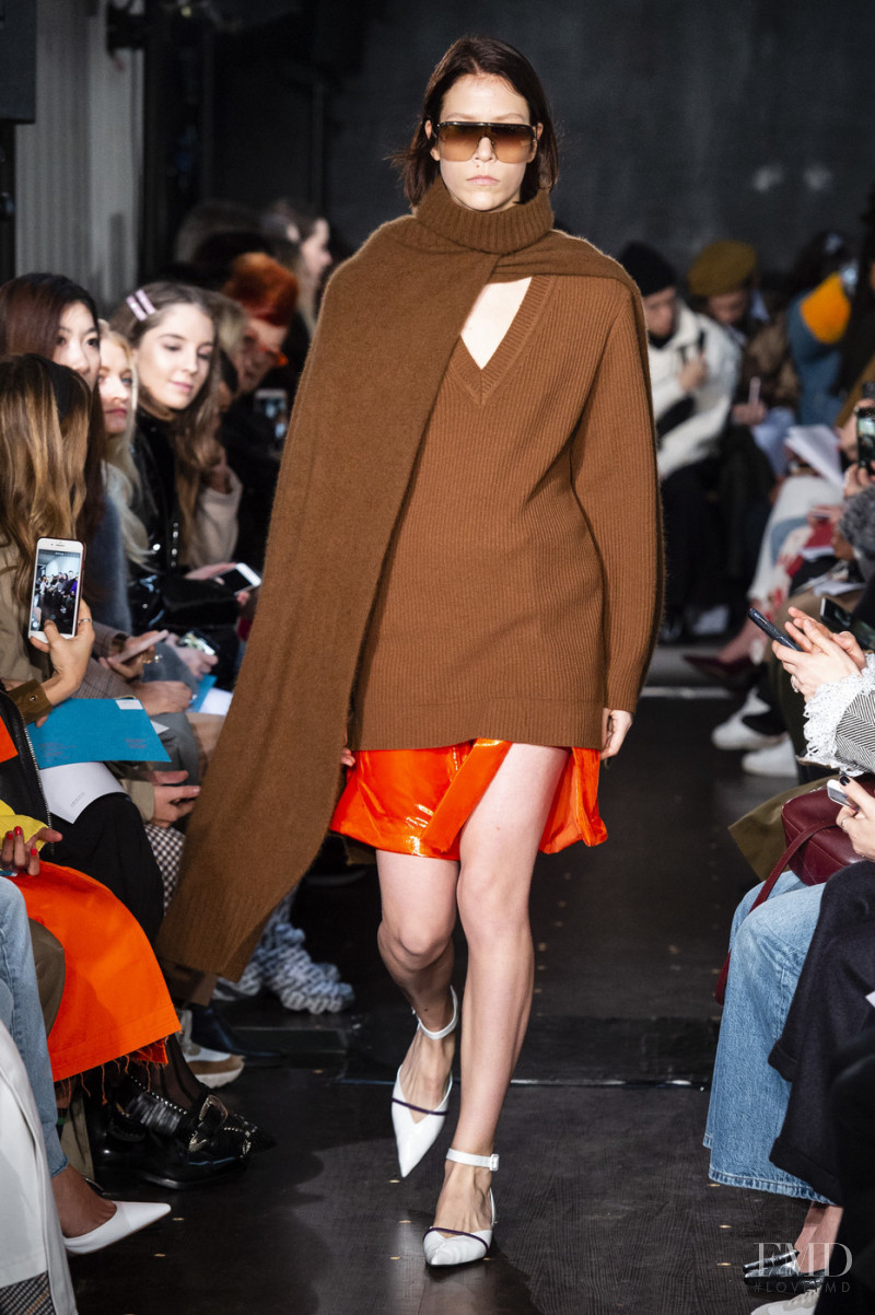 Laurien Van Der Holst featured in  the Eudon Choi fashion show for Autumn/Winter 2019