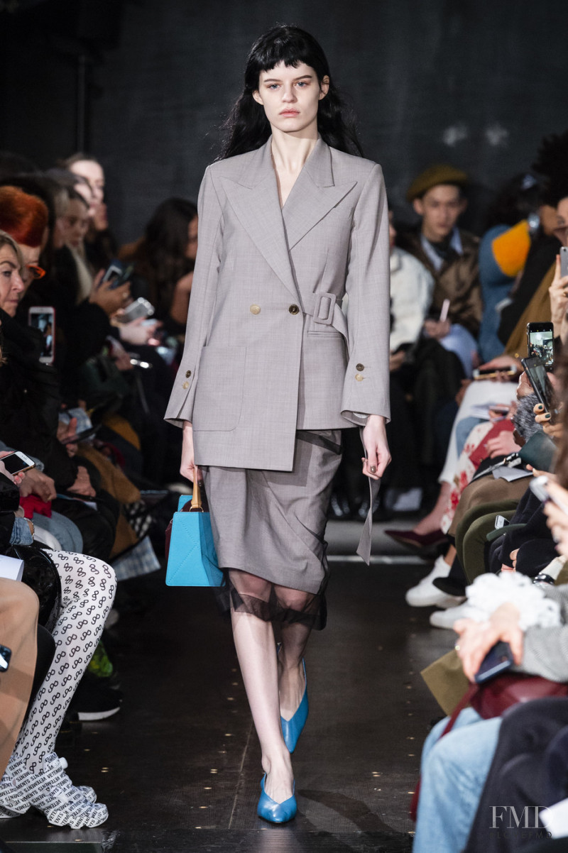 Hannah Elyse featured in  the Eudon Choi fashion show for Autumn/Winter 2019