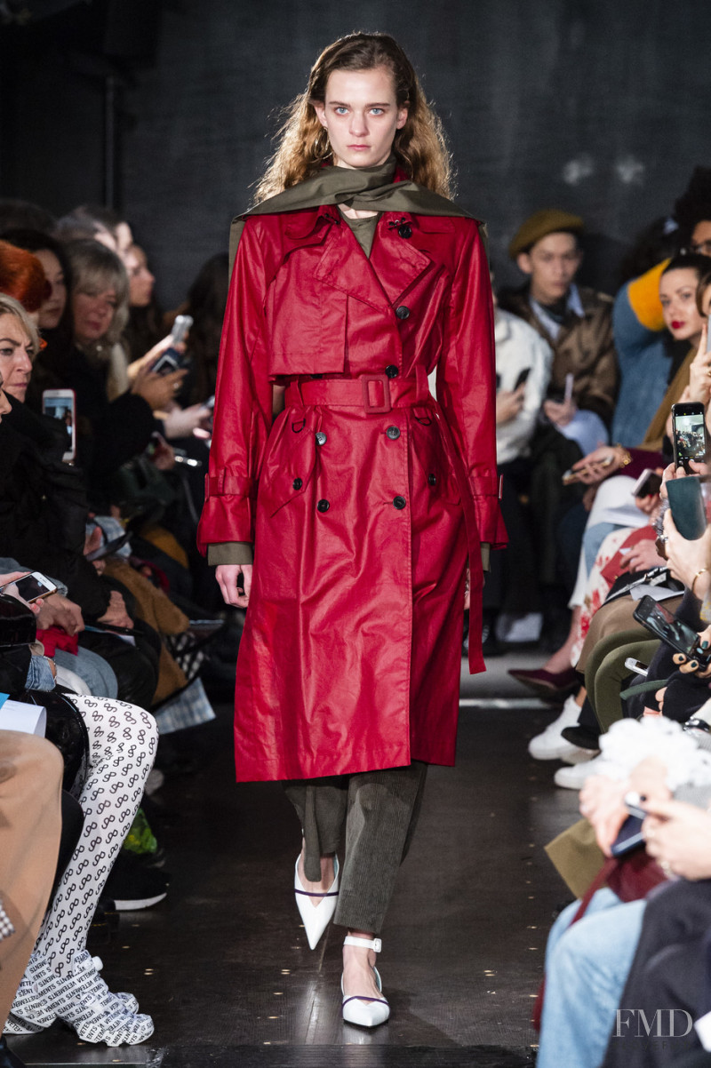 Jessie Wilkinson featured in  the Eudon Choi fashion show for Autumn/Winter 2019