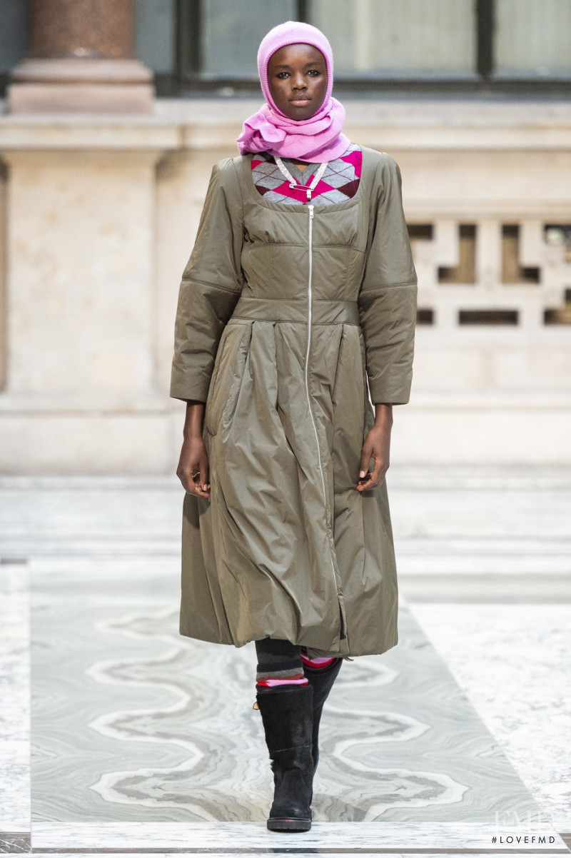 Akiima Ajak featured in  the Molly Goddard fashion show for Autumn/Winter 2019