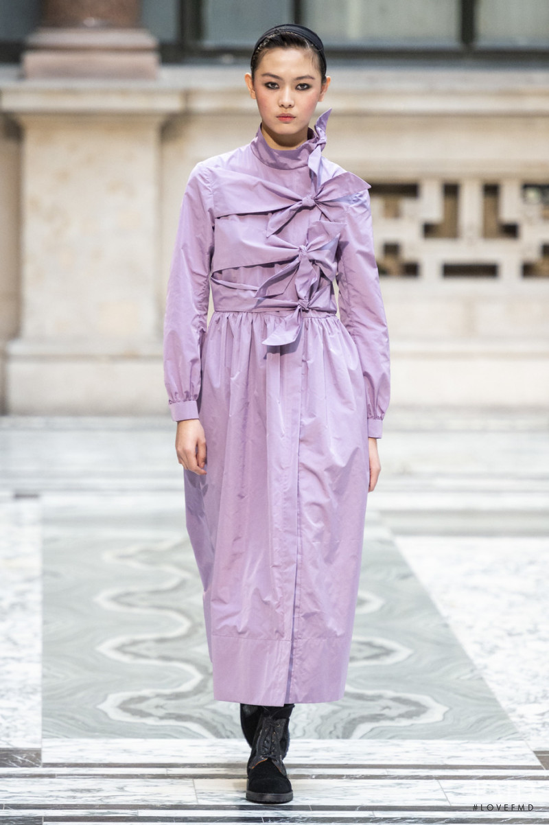 Jia Li Zhao featured in  the Molly Goddard fashion show for Autumn/Winter 2019