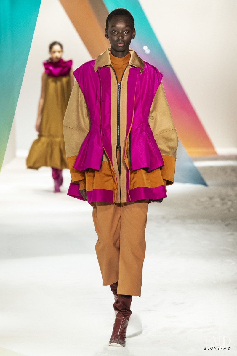Sabah Koj featured in  the Roksanda Ilincic fashion show for Autumn/Winter 2019