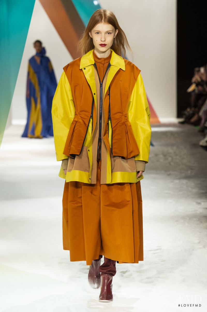 Yeva Podurian featured in  the Roksanda Ilincic fashion show for Autumn/Winter 2019
