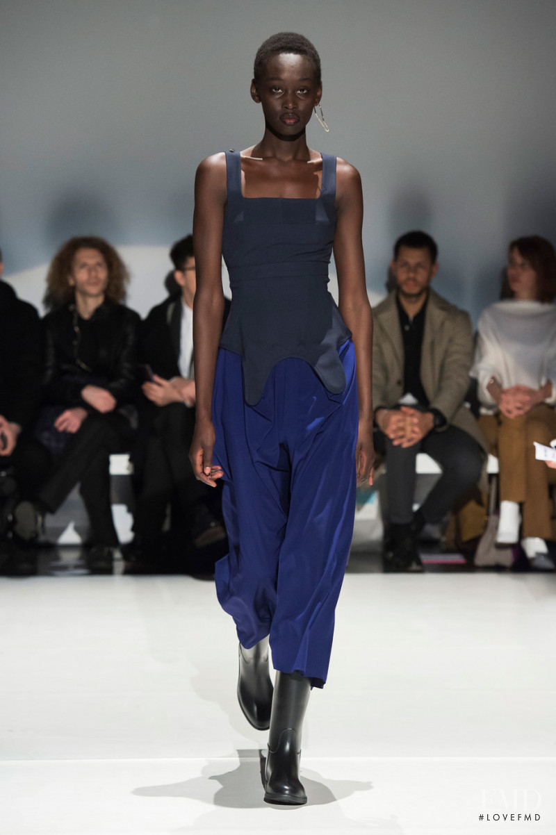 Sabah Koj featured in  the Hussein Chalayan fashion show for Autumn/Winter 2019