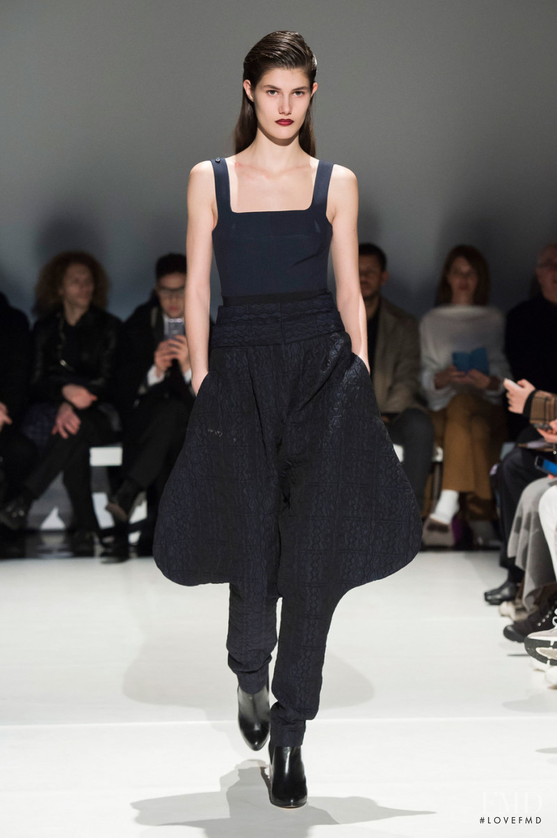 Lucia Lopez featured in  the Hussein Chalayan fashion show for Autumn/Winter 2019