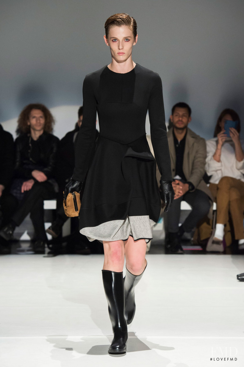 Emily Gafford featured in  the Hussein Chalayan fashion show for Autumn/Winter 2019