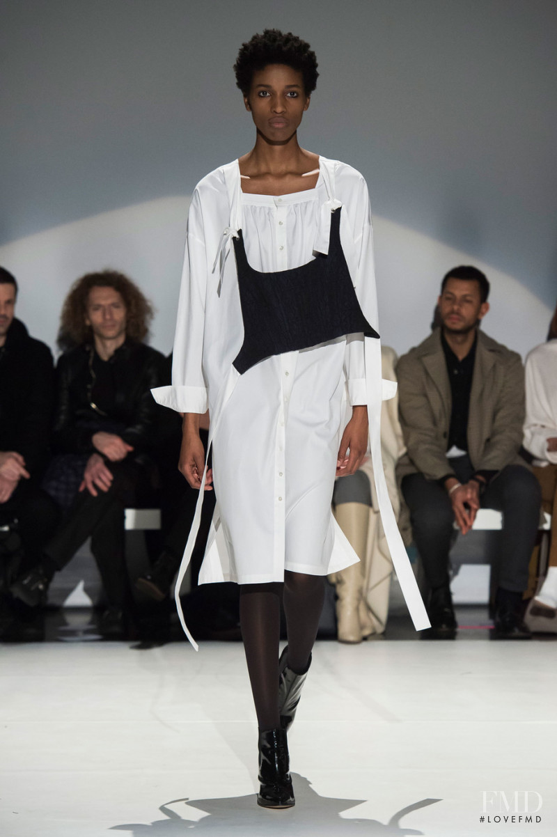 Kathia Nseke featured in  the Hussein Chalayan fashion show for Autumn/Winter 2019