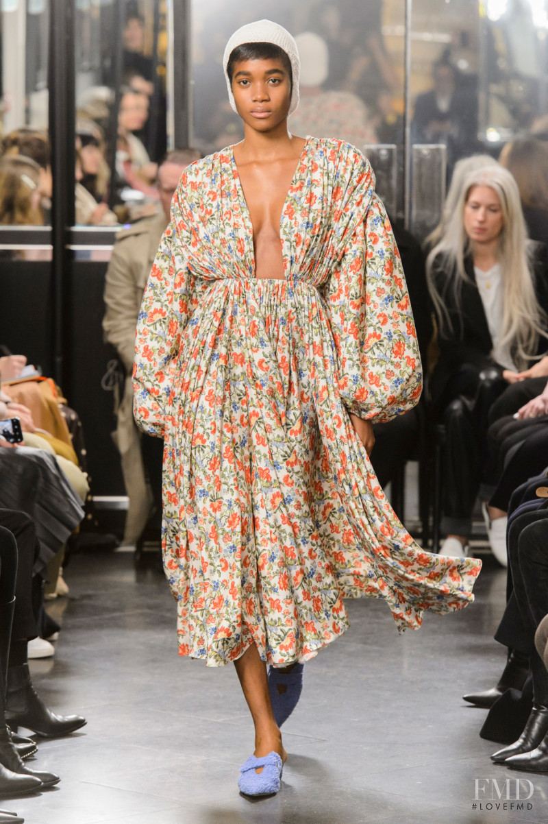 Nora Uchenna Omeire featured in  the Emilia Wickstead fashion show for Autumn/Winter 2019