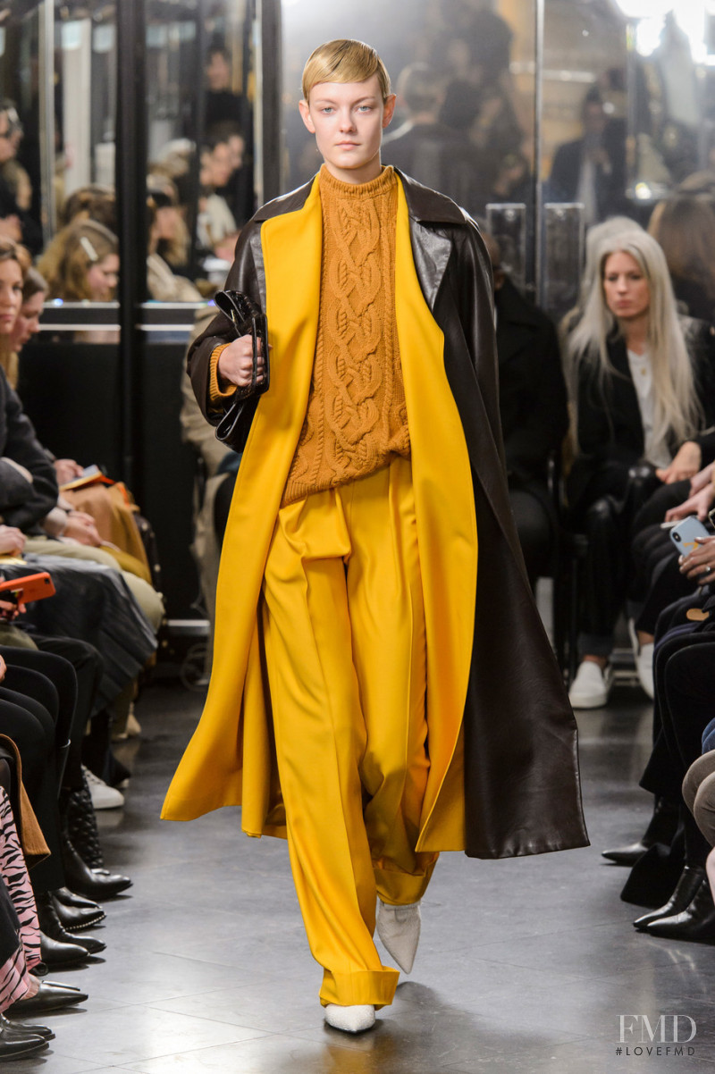 Sarah Fraser featured in  the Emilia Wickstead fashion show for Autumn/Winter 2019