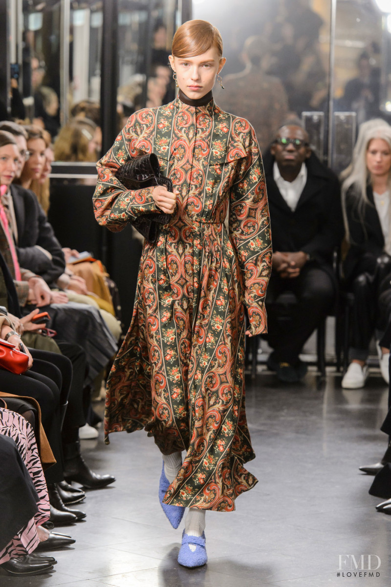 Yeva Podurian featured in  the Emilia Wickstead fashion show for Autumn/Winter 2019