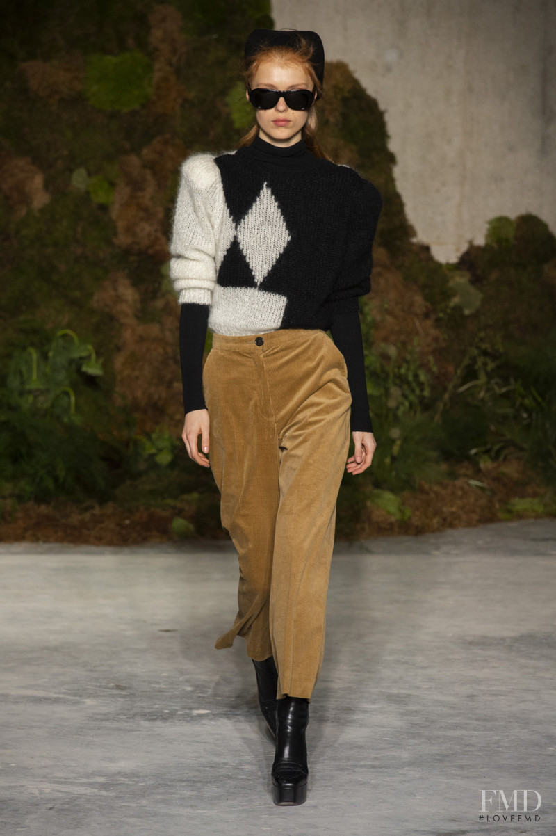 Yeva Podurian featured in  the Alexa Chung fashion show for Autumn/Winter 2019