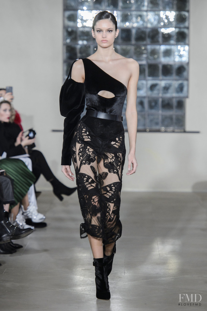 Nikki Vonsee featured in  the David Koma fashion show for Autumn/Winter 2019