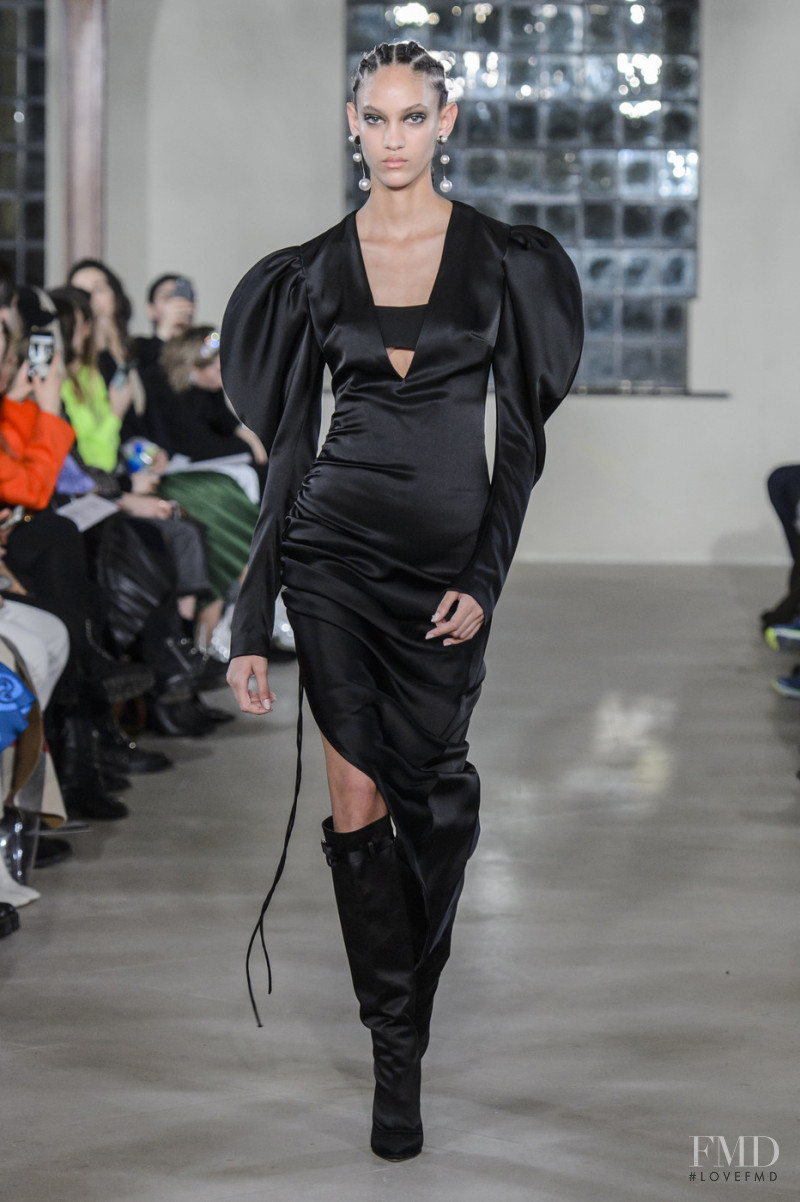 Nayeli Figueroa featured in  the David Koma fashion show for Autumn/Winter 2019