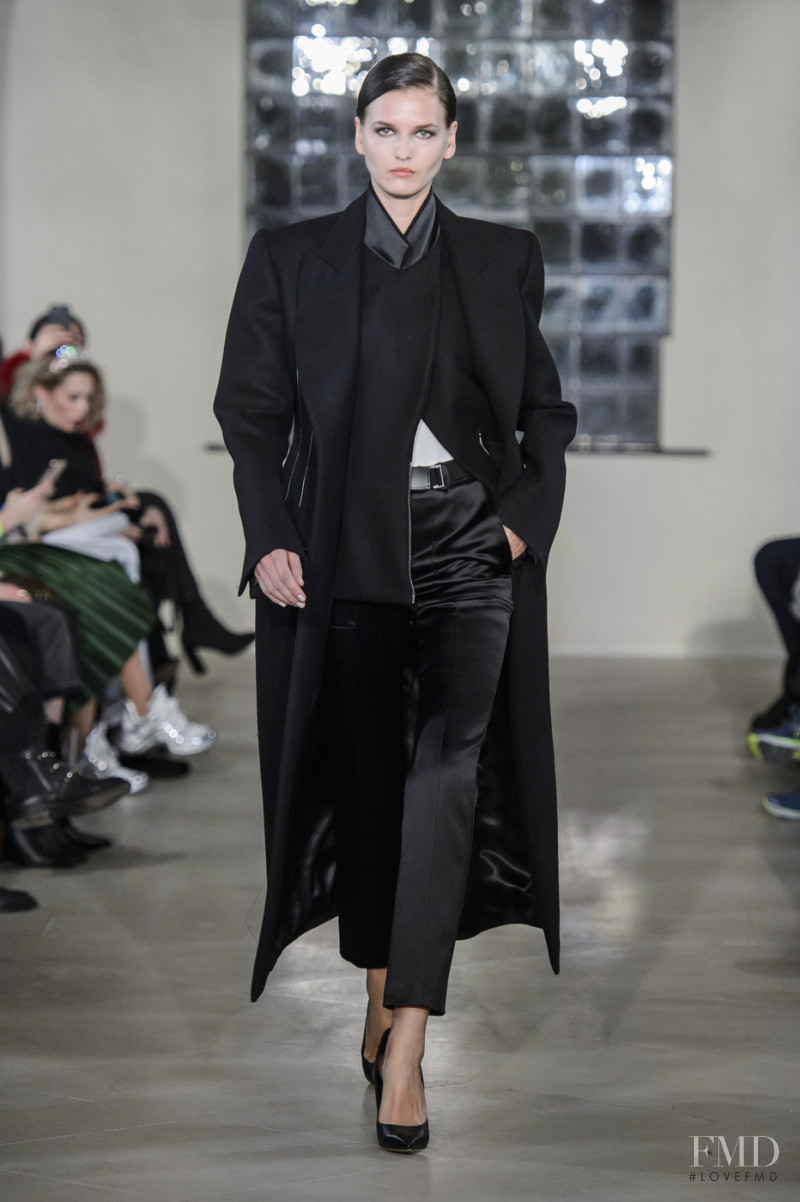 Katlin Aas featured in  the David Koma fashion show for Autumn/Winter 2019