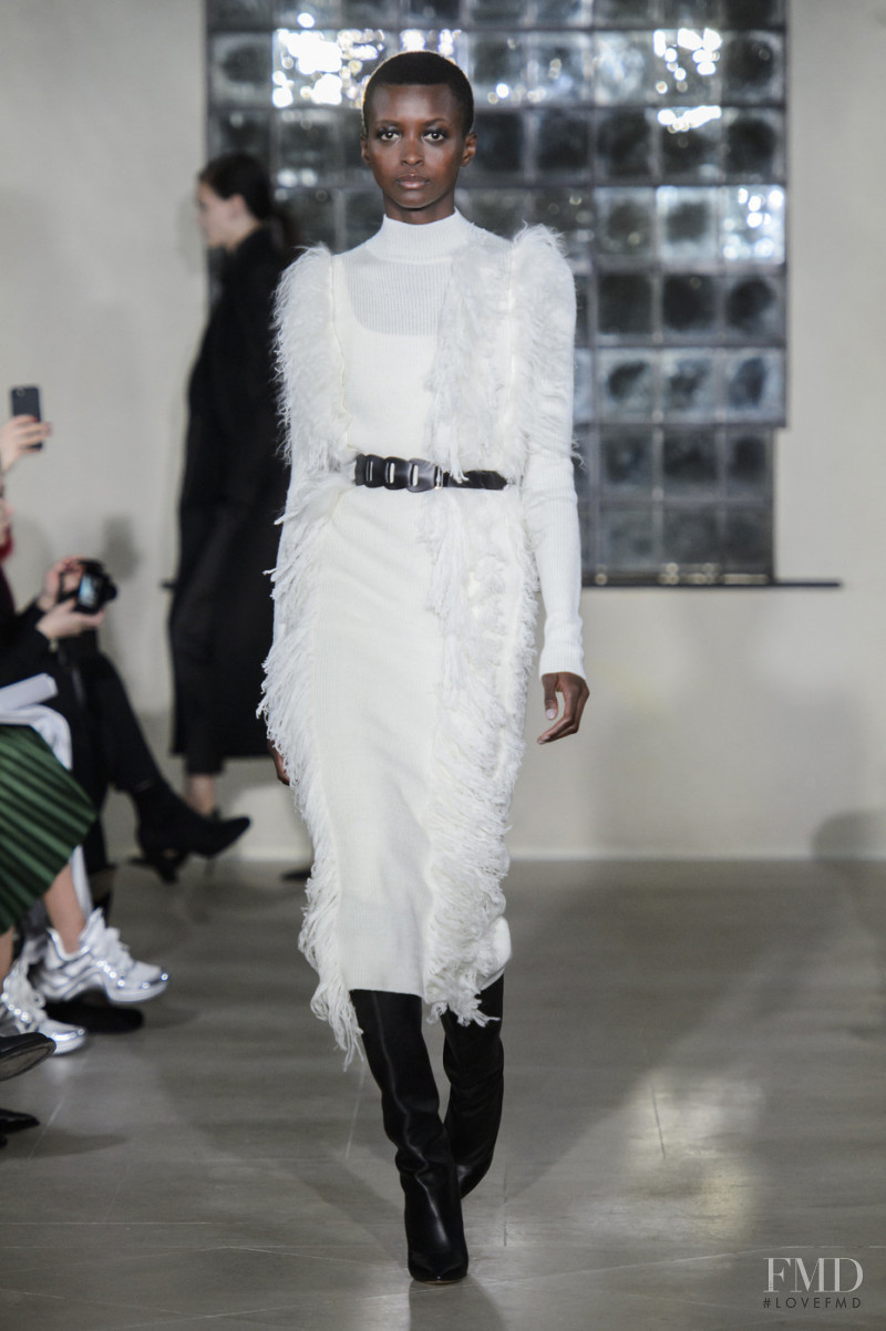 Amira Pinheiro featured in  the David Koma fashion show for Autumn/Winter 2019