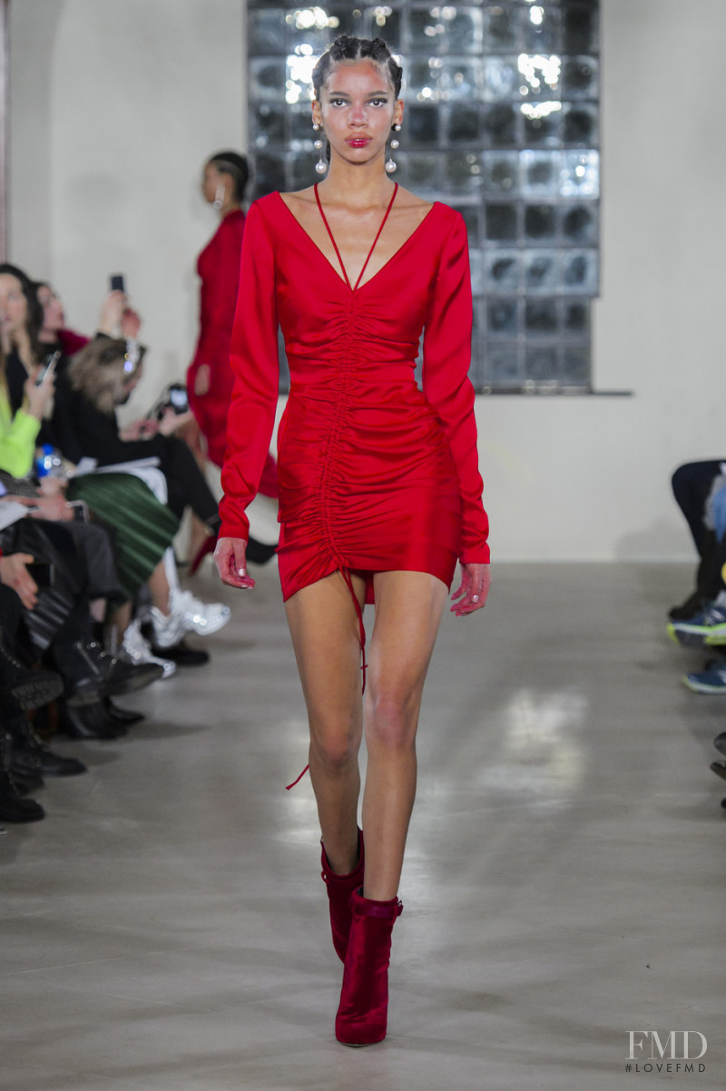 Emanuelle Ribeiro featured in  the David Koma fashion show for Autumn/Winter 2019