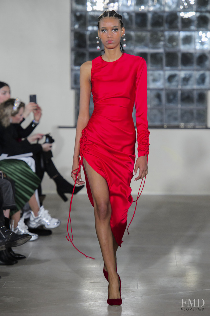 Manuela Sanchez featured in  the David Koma fashion show for Autumn/Winter 2019