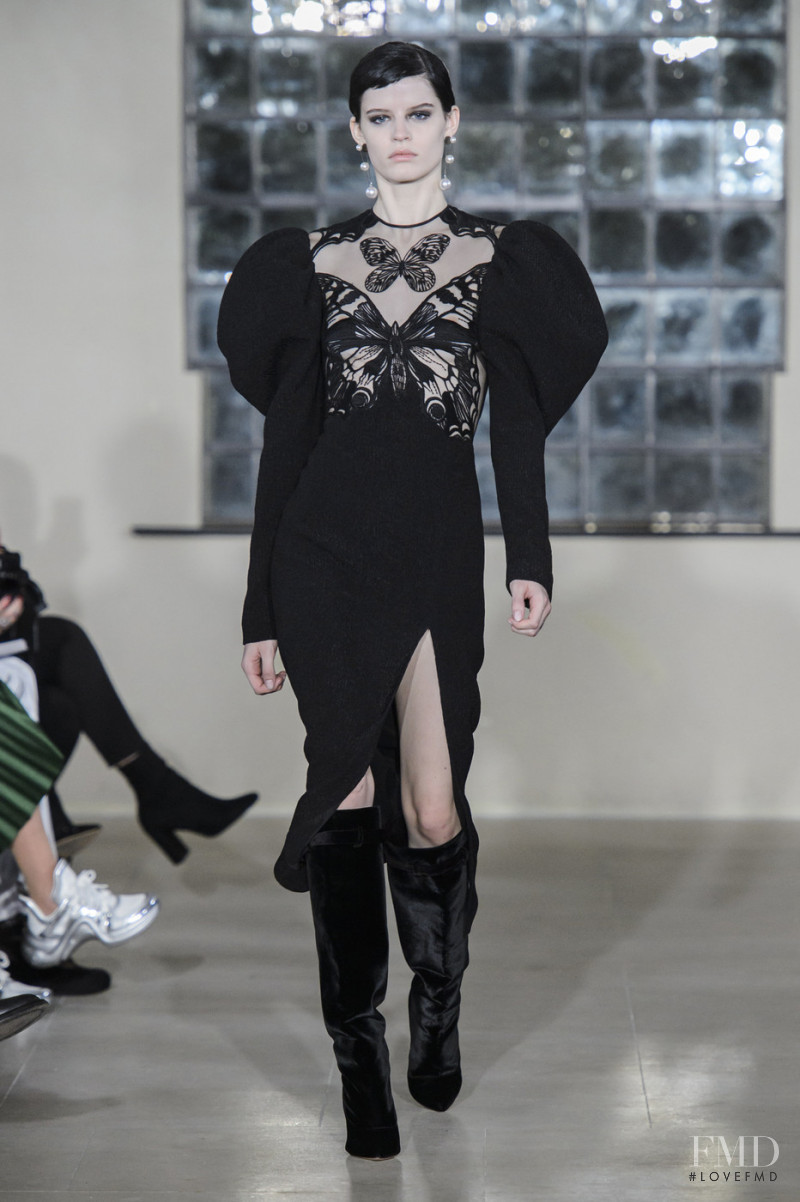 Hannah Elyse featured in  the David Koma fashion show for Autumn/Winter 2019