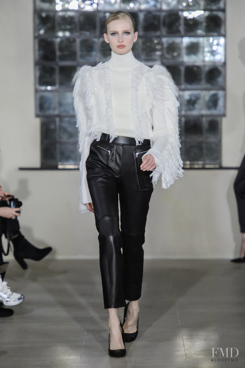 Leah Rodl featured in  the David Koma fashion show for Autumn/Winter 2019