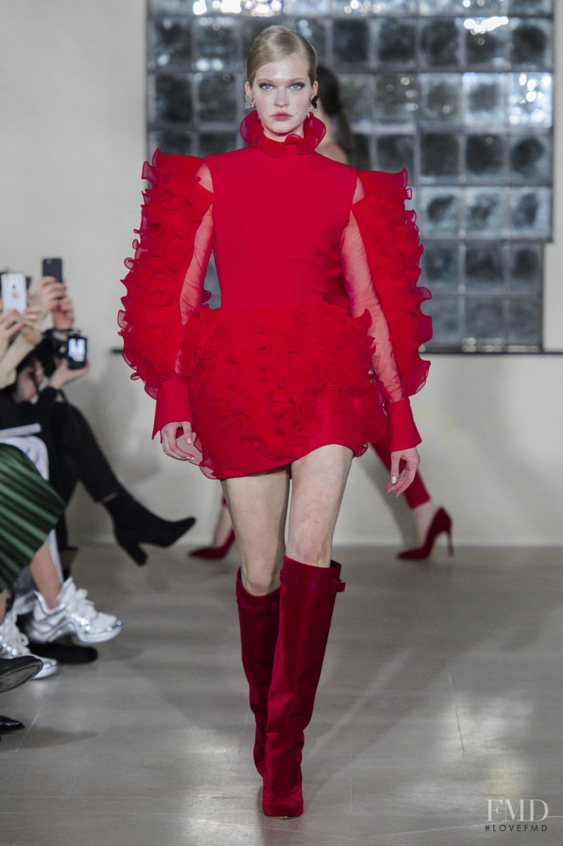 Aivita Muze featured in  the David Koma fashion show for Autumn/Winter 2019