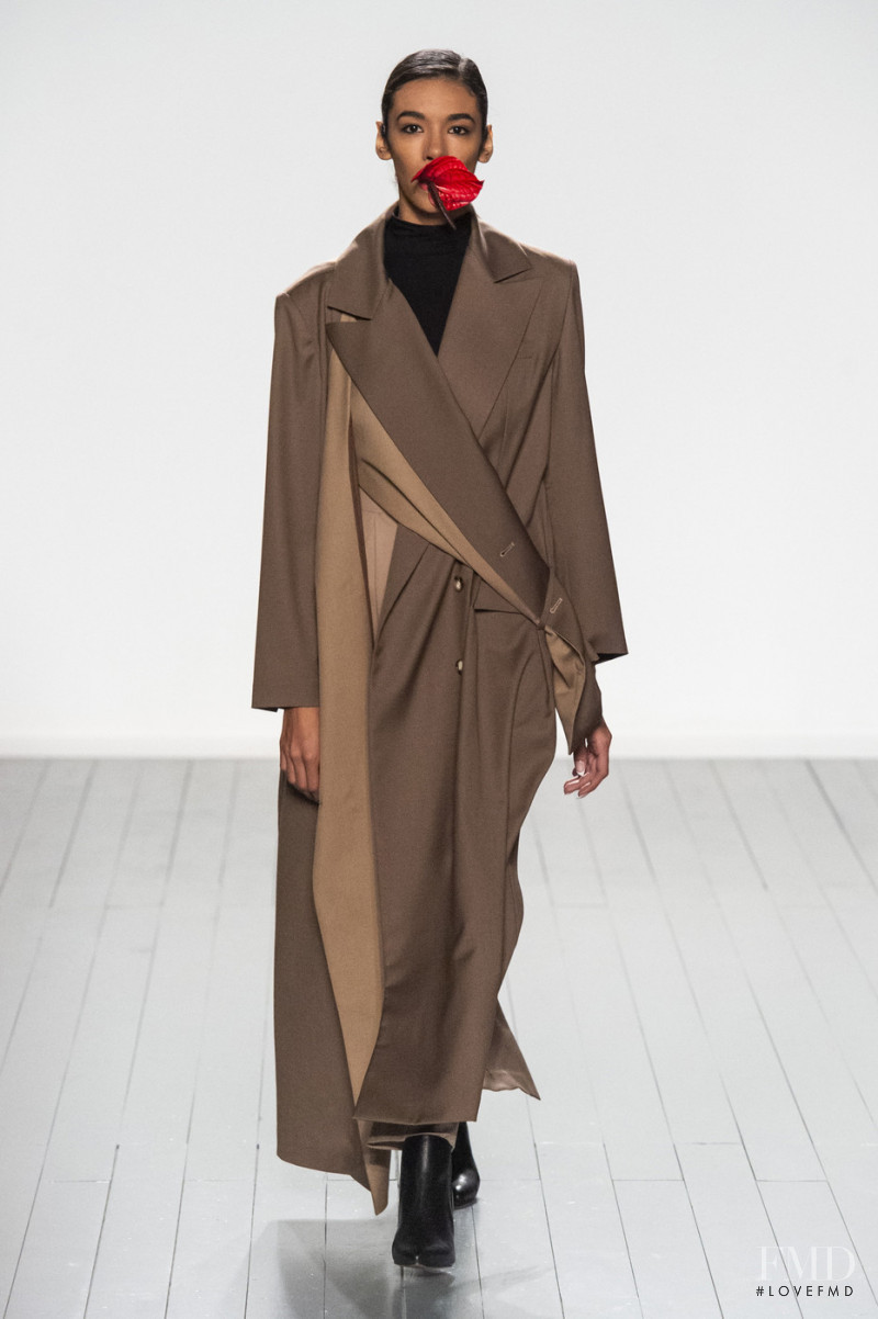 Karina Gutierrez featured in  the Marta Jakubowski fashion show for Autumn/Winter 2019