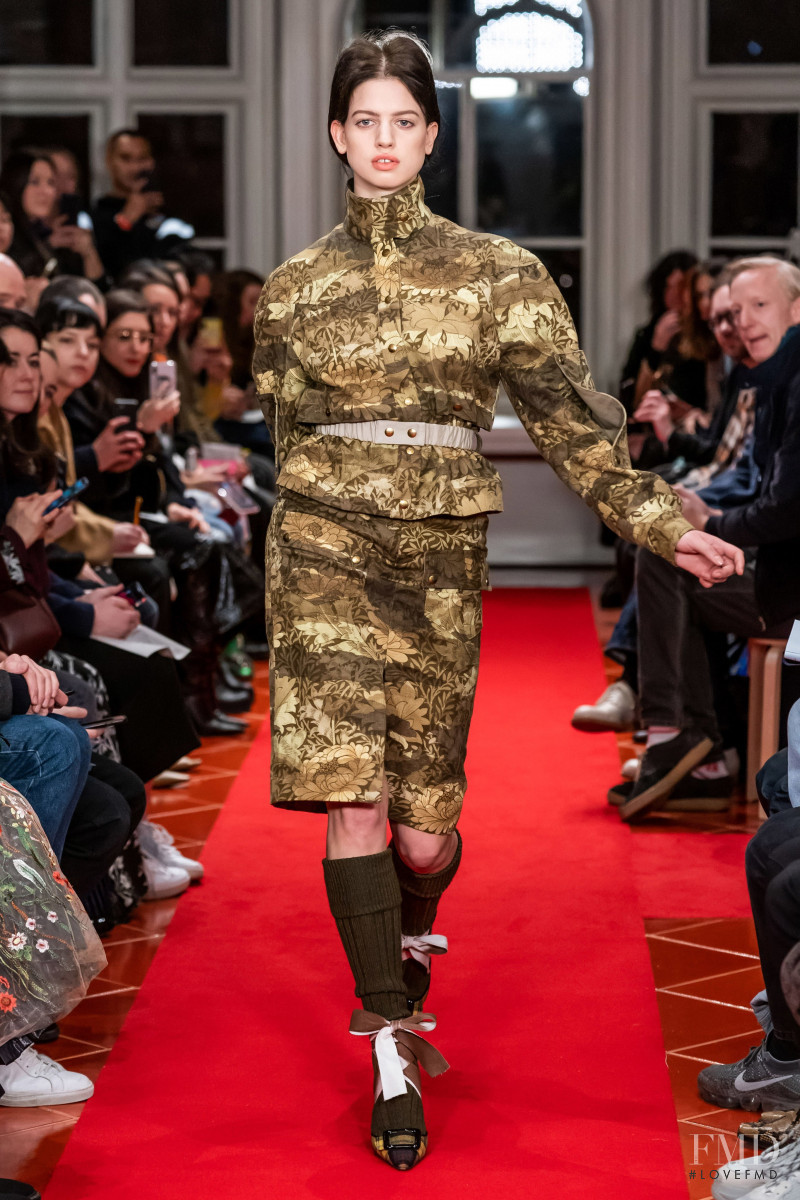 Lily McMenamy featured in  the Symonds Pearmain fashion show for Autumn/Winter 2019