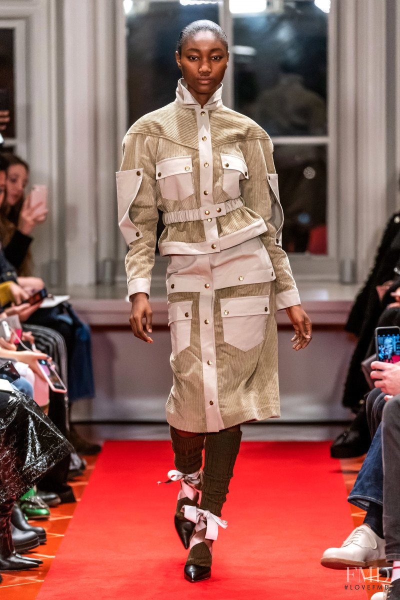 Eniola Abioro featured in  the Symonds Pearmain fashion show for Autumn/Winter 2019