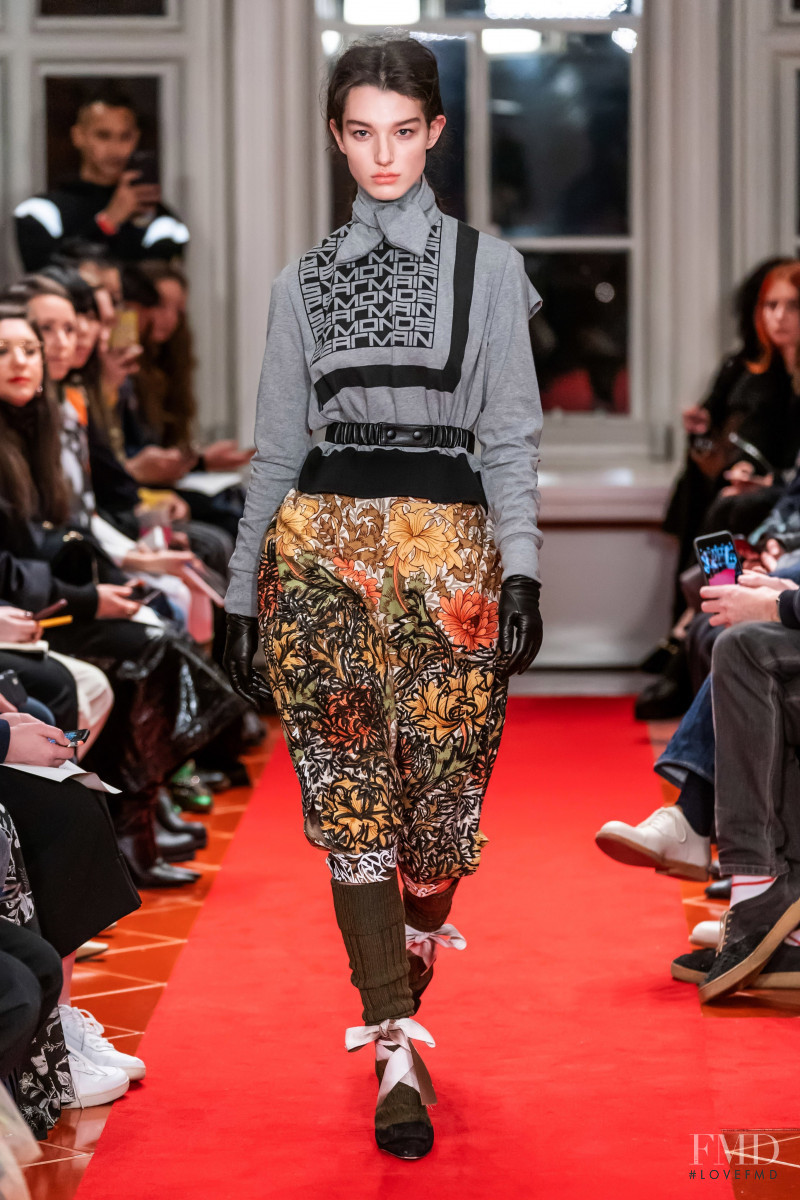 McKenna Hellam featured in  the Symonds Pearmain fashion show for Autumn/Winter 2019