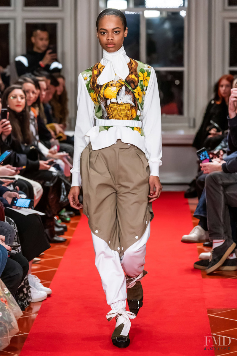 Aaliyah Hydes featured in  the Symonds Pearmain fashion show for Autumn/Winter 2019