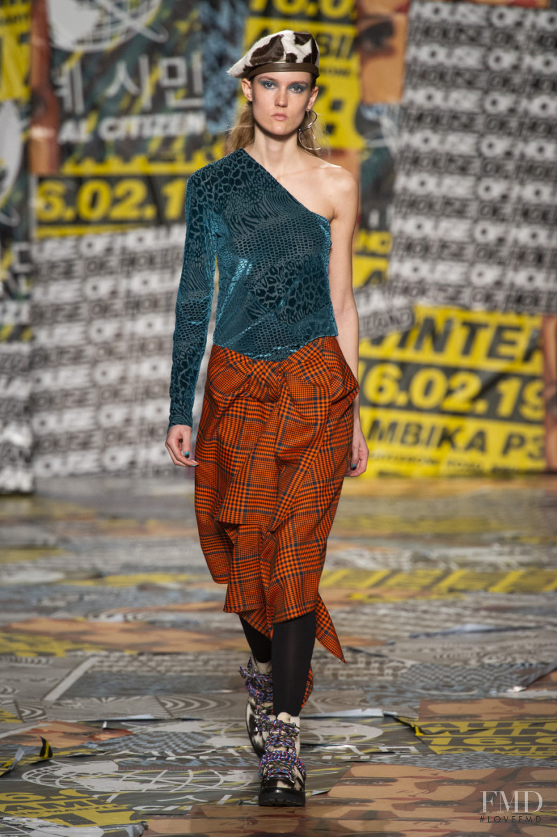 Harleth Kuusik featured in  the House of Holland fashion show for Autumn/Winter 2019
