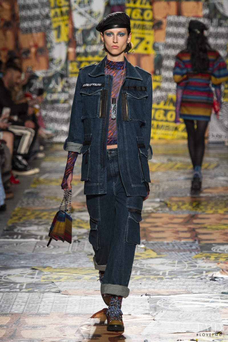 Freddy Fred Engel featured in  the House of Holland fashion show for Autumn/Winter 2019