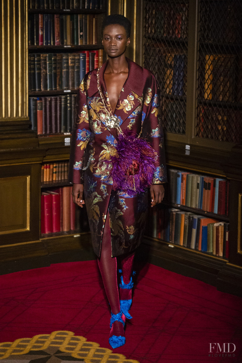 Fatou Jobe featured in  the Peter Pilotto fashion show for Autumn/Winter 2019