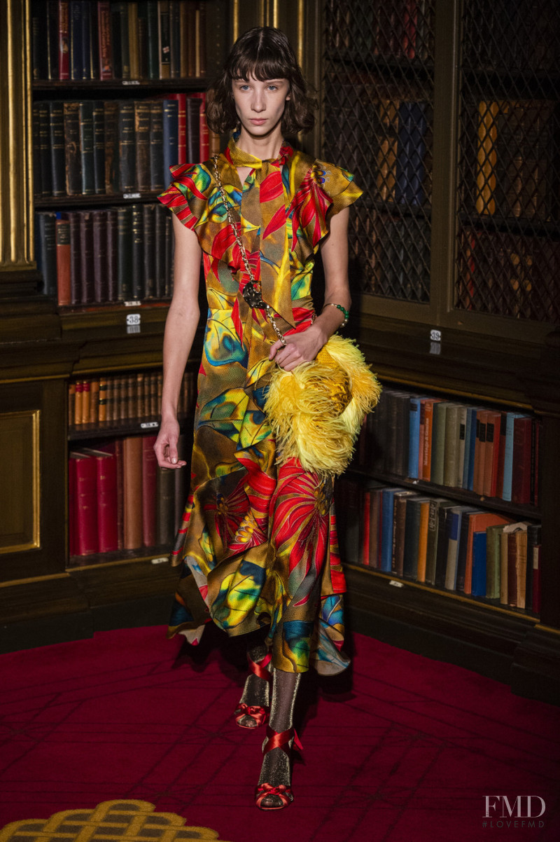 Sasha Knysh featured in  the Peter Pilotto fashion show for Autumn/Winter 2019
