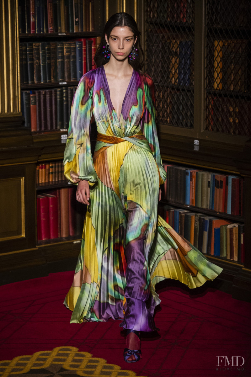 Manuela Miloqui featured in  the Peter Pilotto fashion show for Autumn/Winter 2019